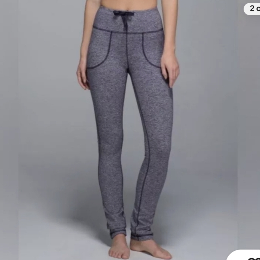 LULULEMON Skinny Heather Gray Leggings..Size:4